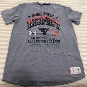 Large Under Armour Project Rock lifting graphic Tee